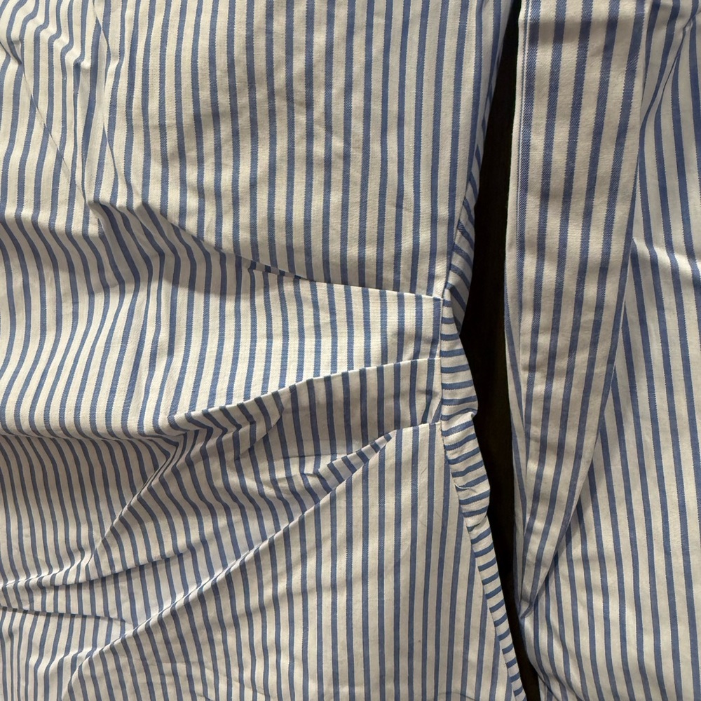 Choosy Sophisticated Striped Mini Dress in Blue and White - Picture 4 of 4